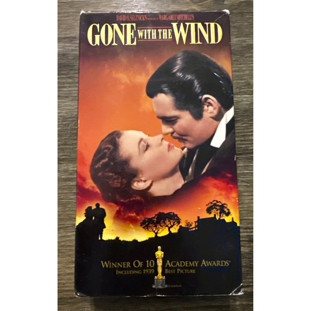 MGM Gone With the Wind VHS 2-Tape Set Good 1939 Movie 1998 Release Remastered